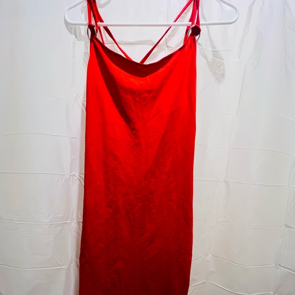 Mini red dress
